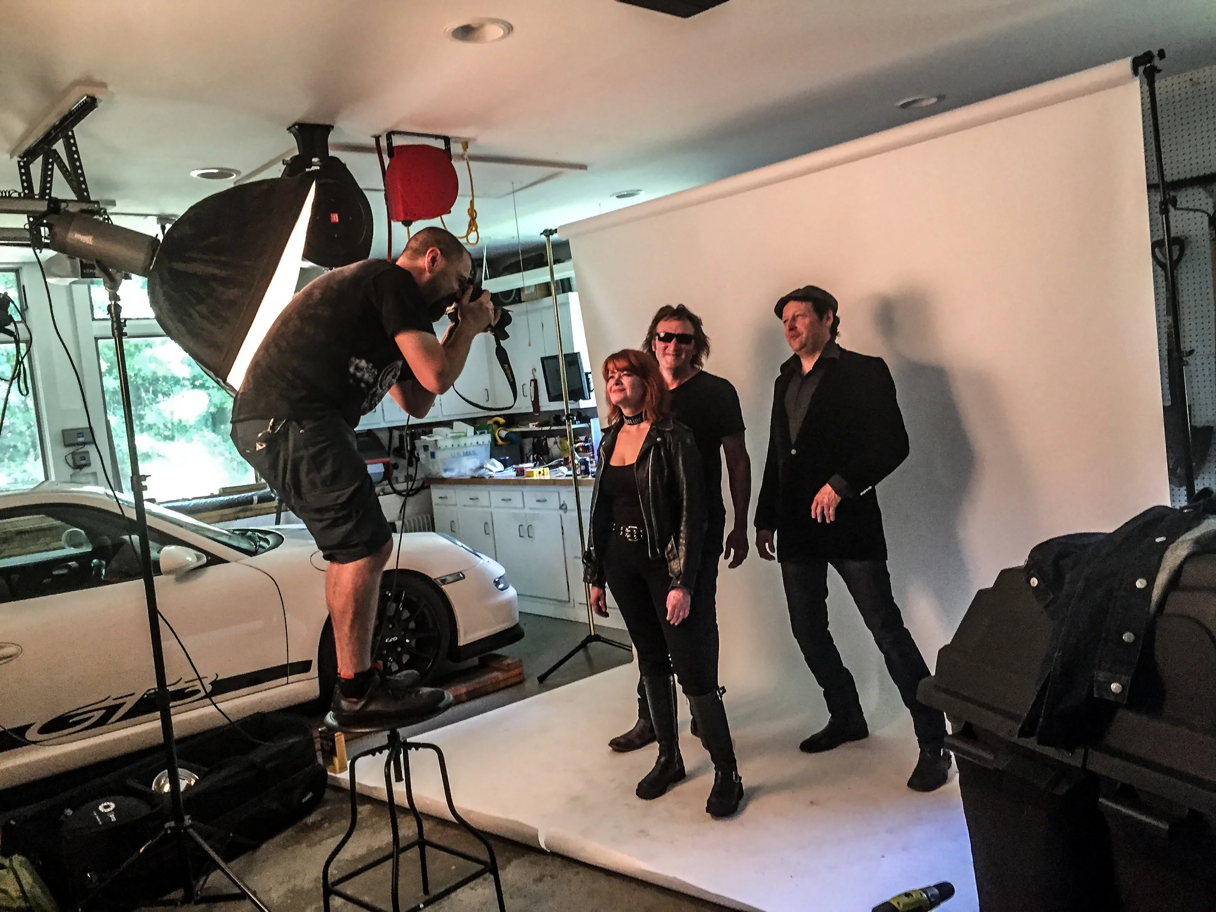 Duncan shooting Justine and The Unclean, Photo by Janet King