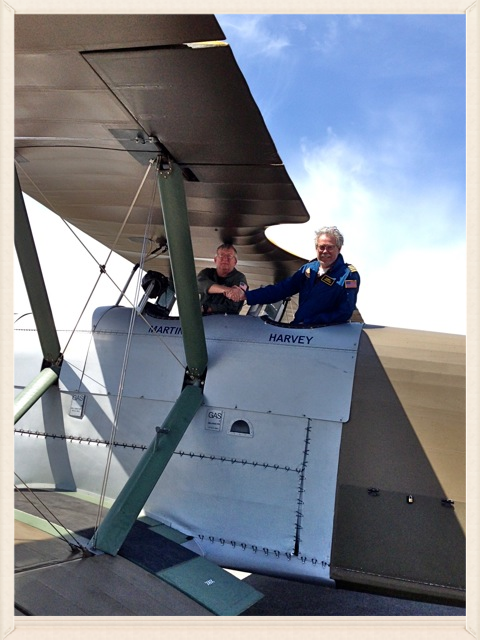 Test pilot Carter Teeters & Bob.