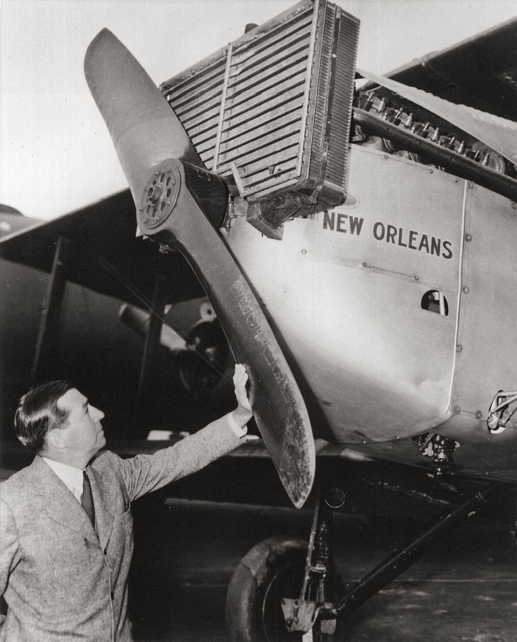  Donald with the  New Orleans . &nbsp;  (San Diego Air &amp; Space Museum)  