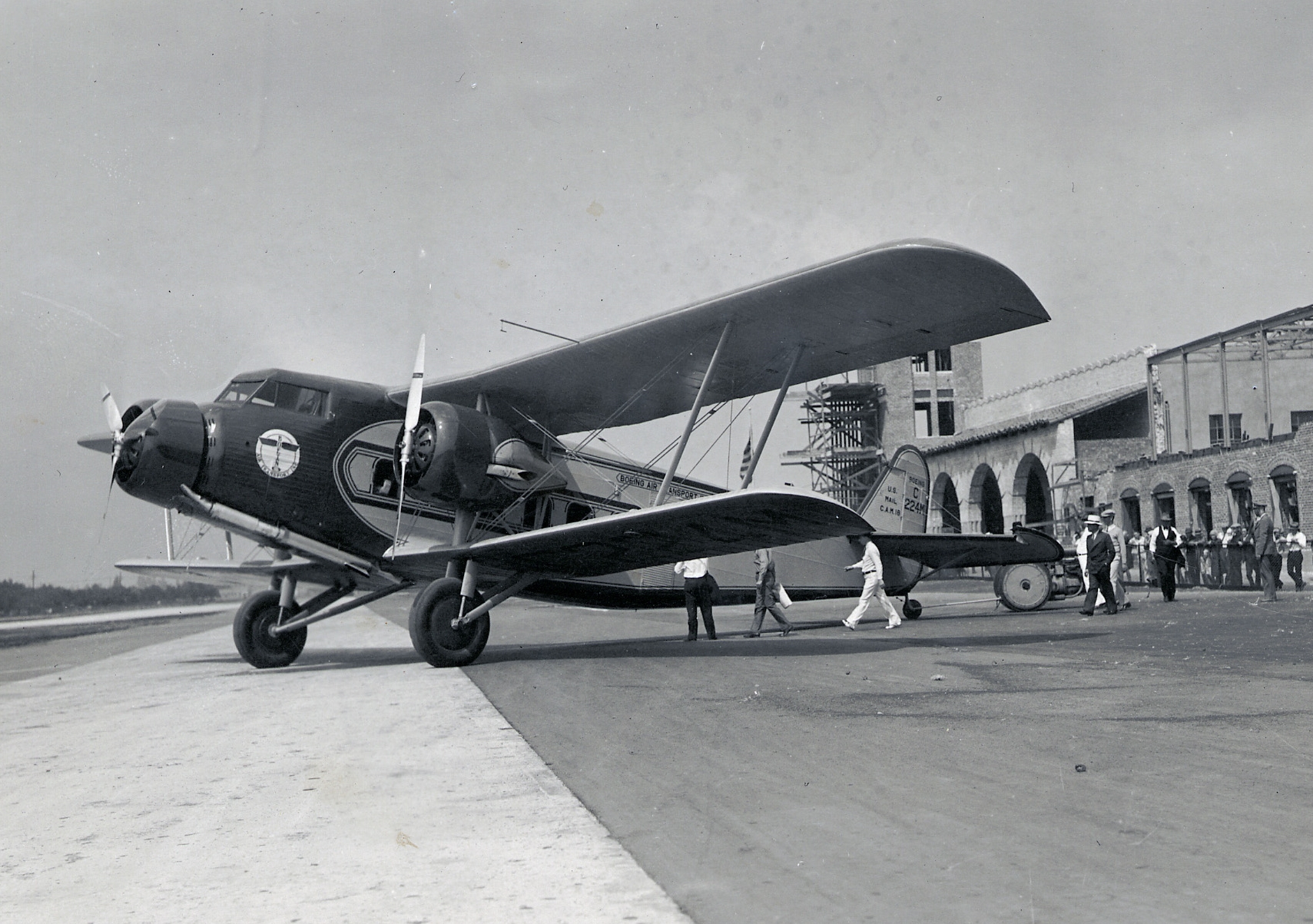 A Boeing 80A in Burbank, California (Museum of Flight)