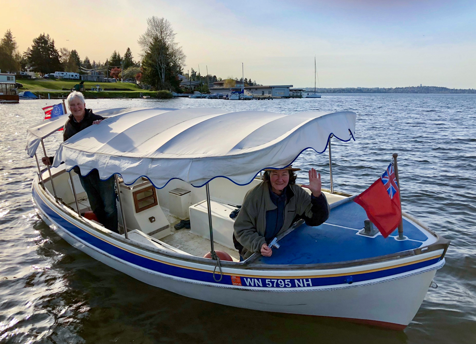  John & Joellen Hope and their boat “Electra” 