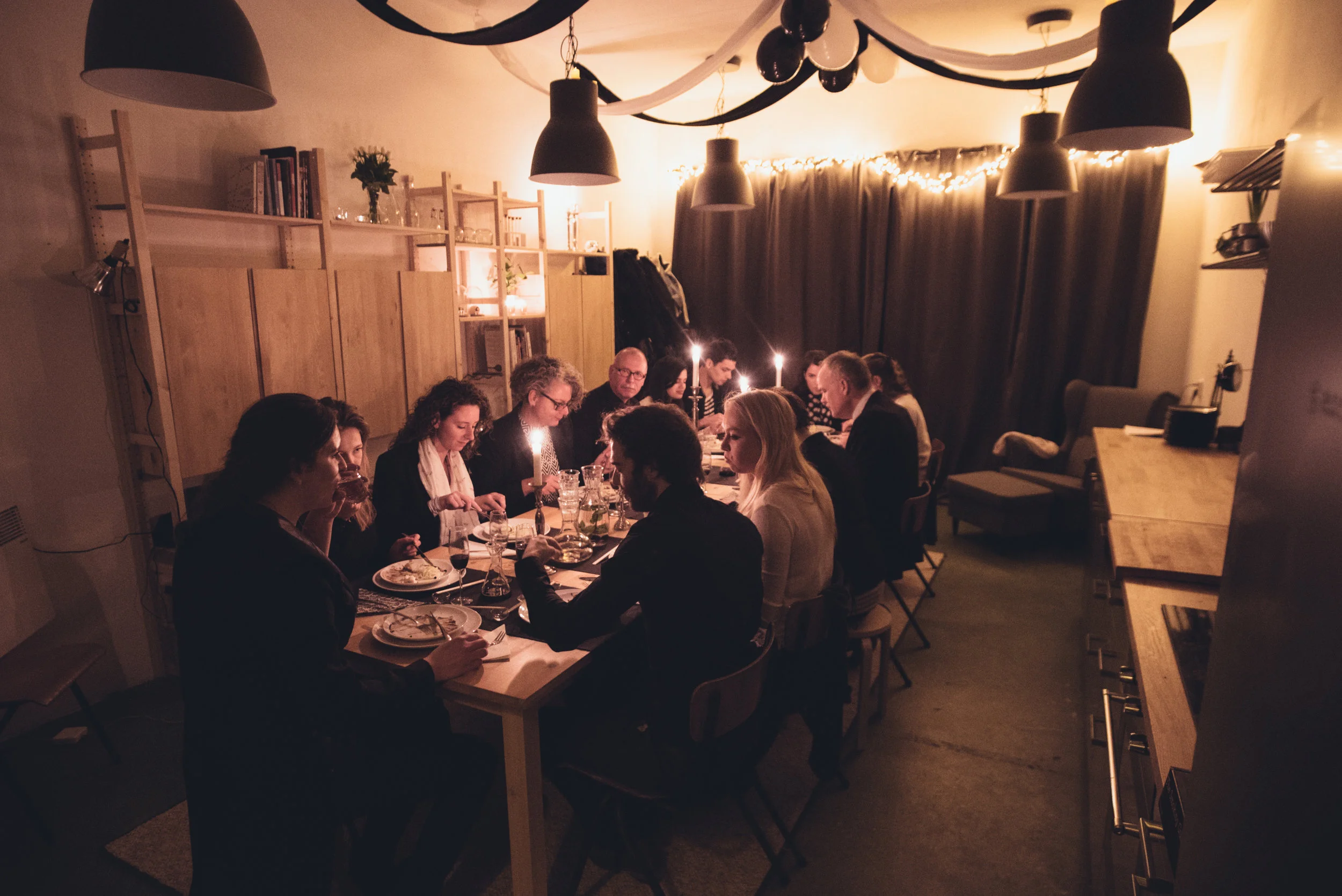 Black & White raw vegan dinner 2016 Inspired by Erin Morgensterns book the Night Circus
