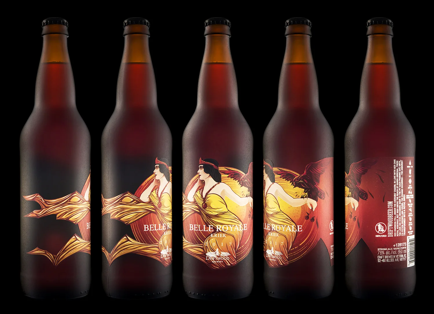 Belle Royale Craft Beer Branding - Driftwood Brewery Design - HGC