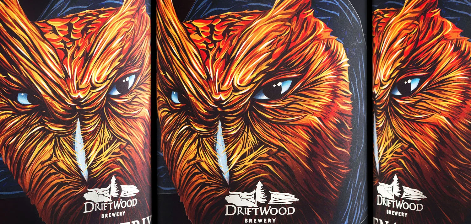 Venatrix Craft Beer Branding - Driftwood Brewery - HGC