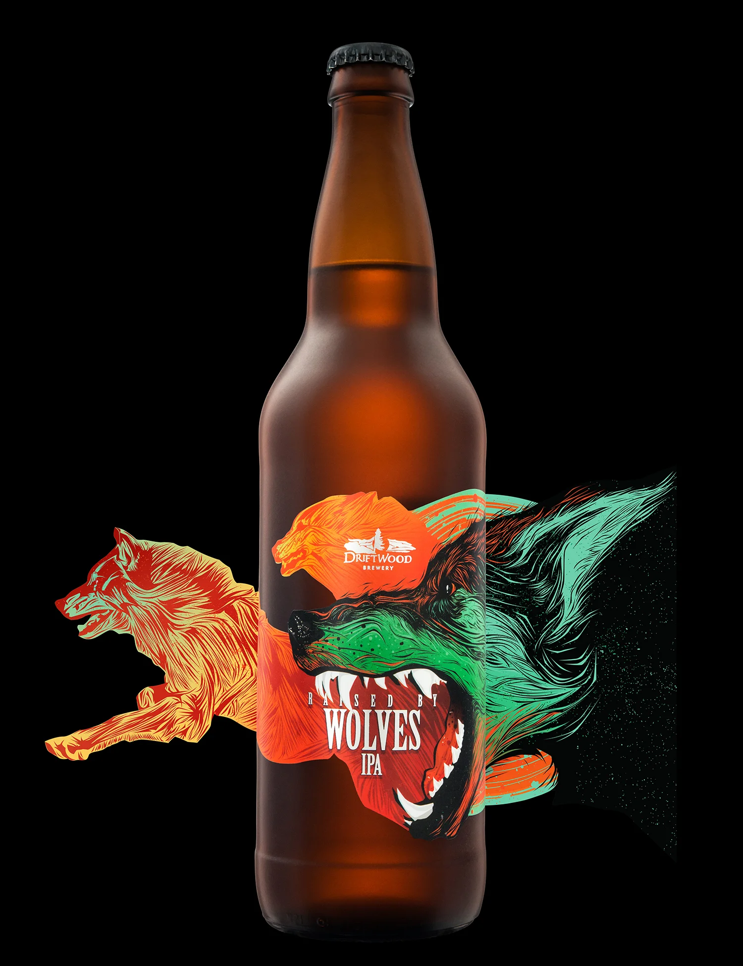 Raised By Wolves Wild IPA Label Design - Craft Beer Branding - HGC