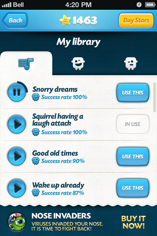 Effects screen - library with ads.png