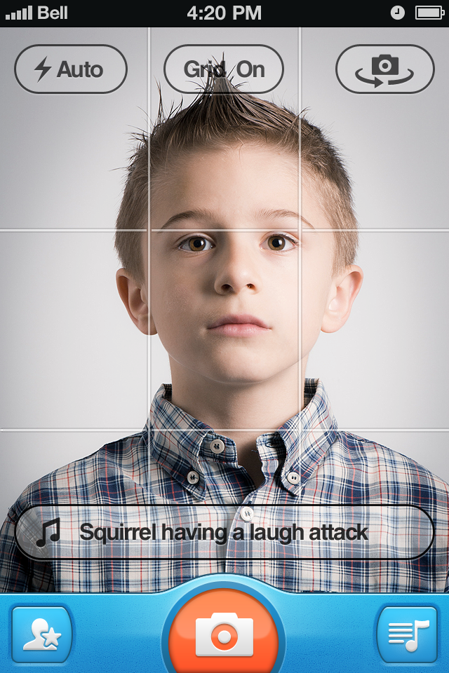 Take a photo screen with sound effect info.png