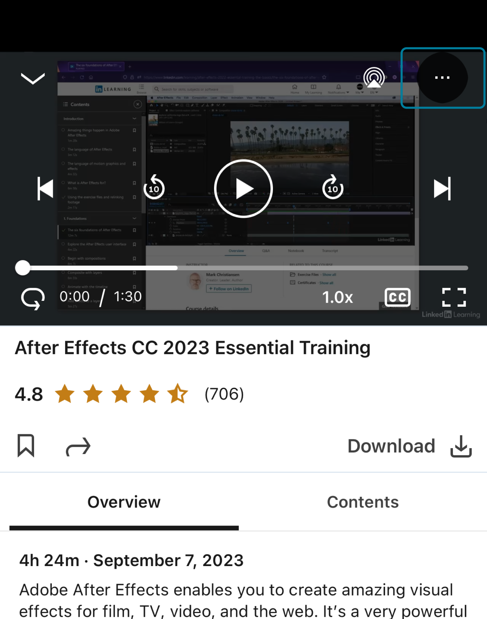 Switch courses into audio-only mode
