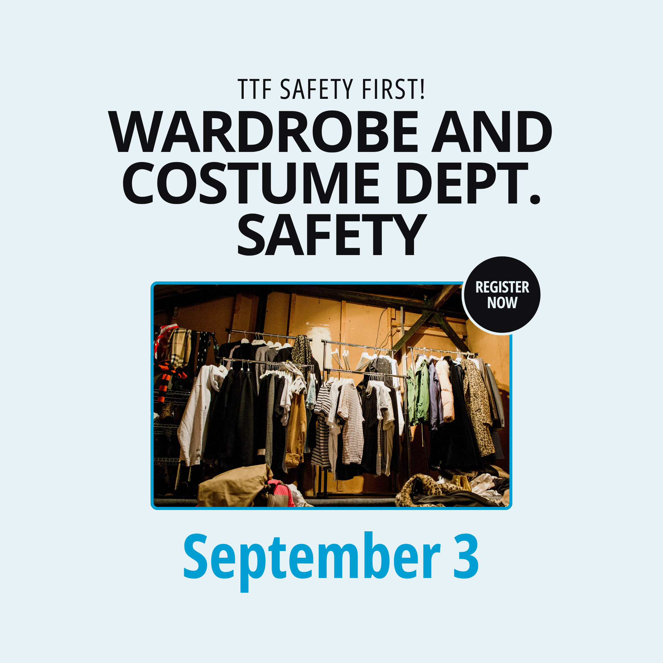 Wardrobe and Costume Department Safety on September 3, 2026