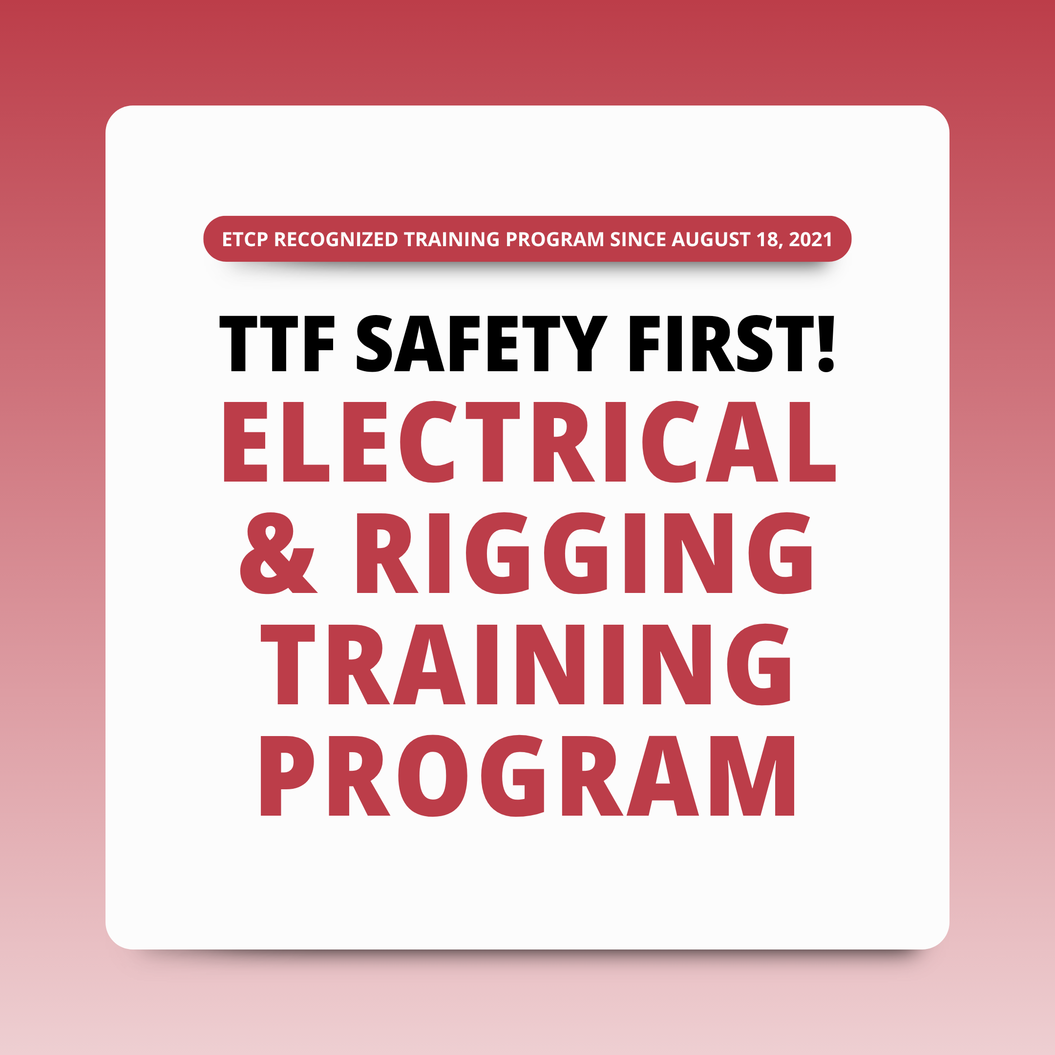 Renew Your ETCP Certification with TTF Safety First! Online Courses
