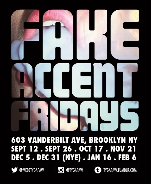 Fake Accent Friday Flyer [Back]