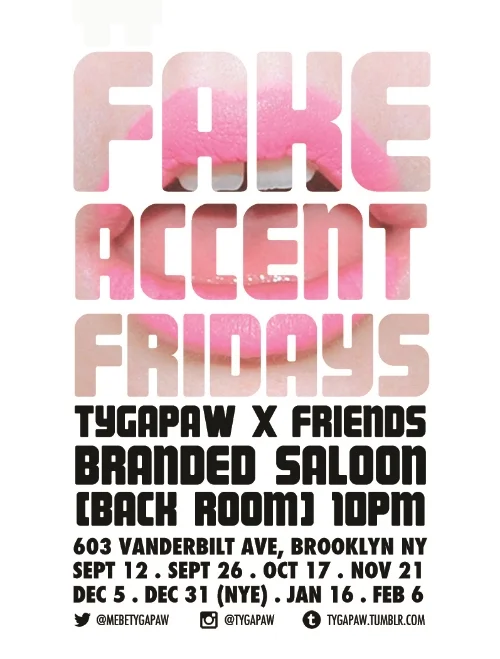 Fake Accent Fridays Poster