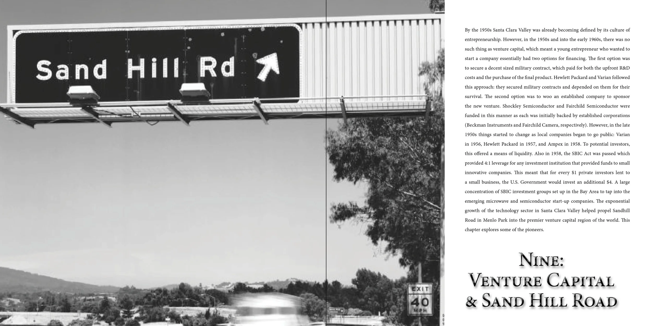 Chapter Nine - Sand Hill Road & Venture Captial