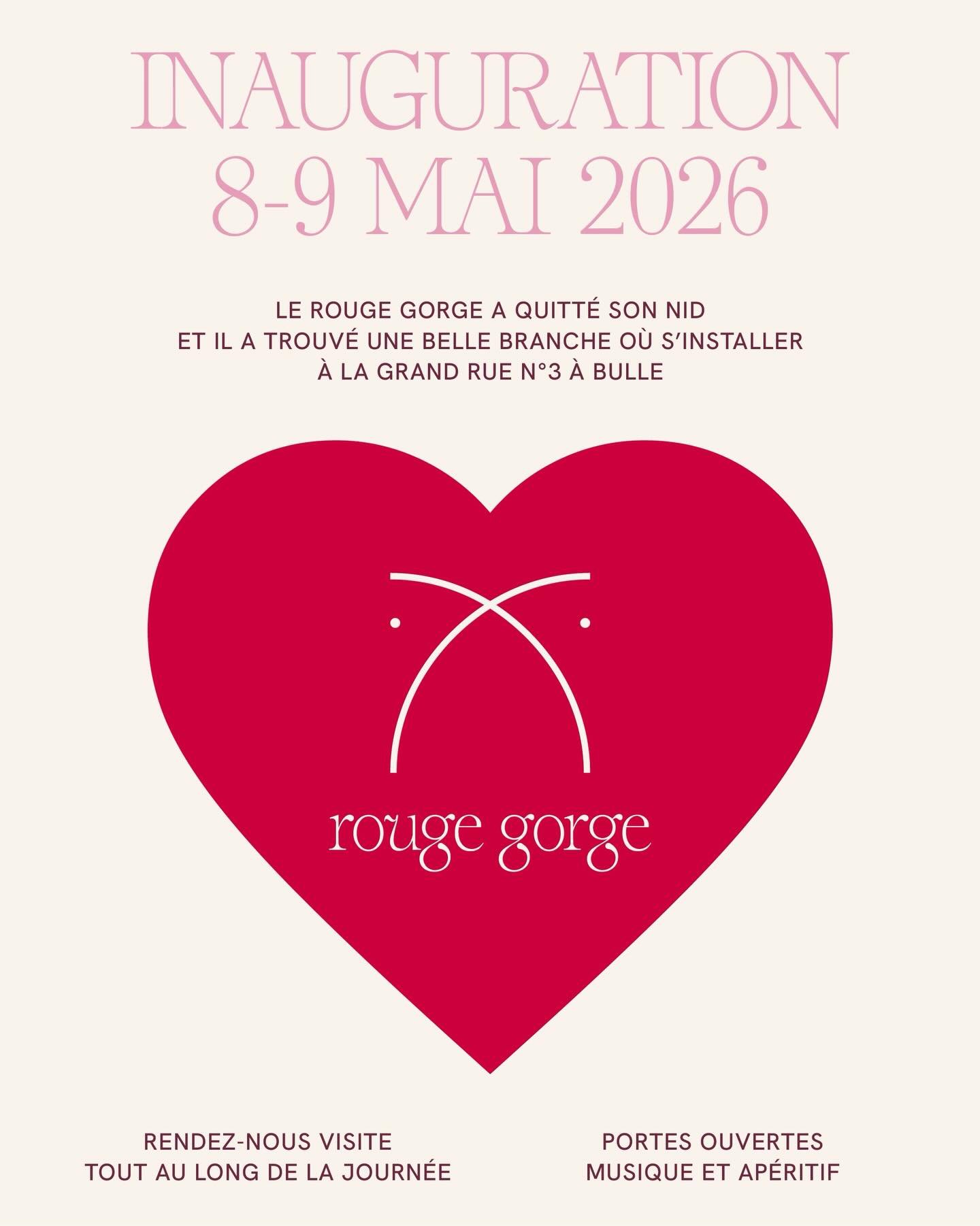 PROGRAMME

Vendredi 8 mai
17h - 21h 
musique live by Kashmire.

Samedi 9 mai
13h - 16h00 
musique live by Kashmire et 
roue de la chance. 

On se r&eacute;jouit de passer ce moment avec vous.

Love 
Anne et Nadia