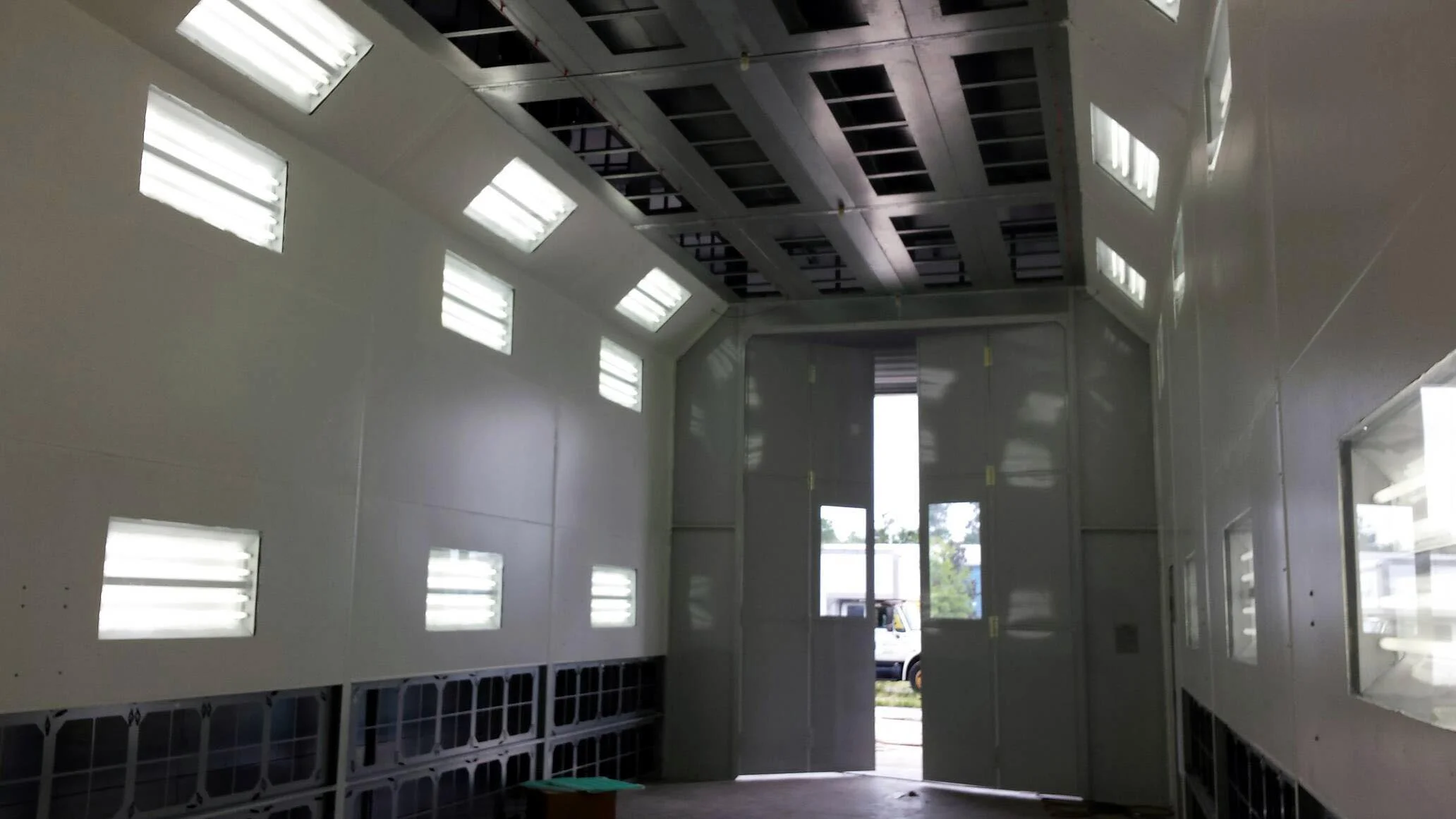An Interior View of our Massive Paint Booth.