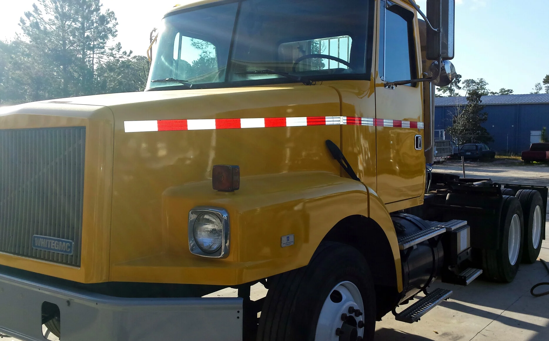 Our large vehicle paint booth can fit even the biggest semi trucks, RV's or equipment. 