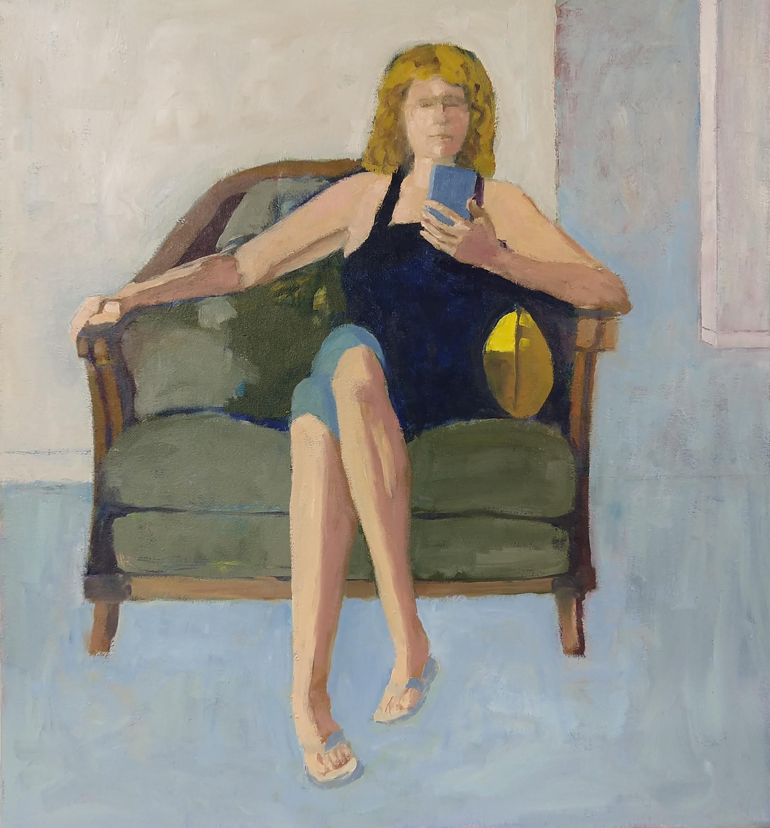 Seated Woman, Yellow Pillow