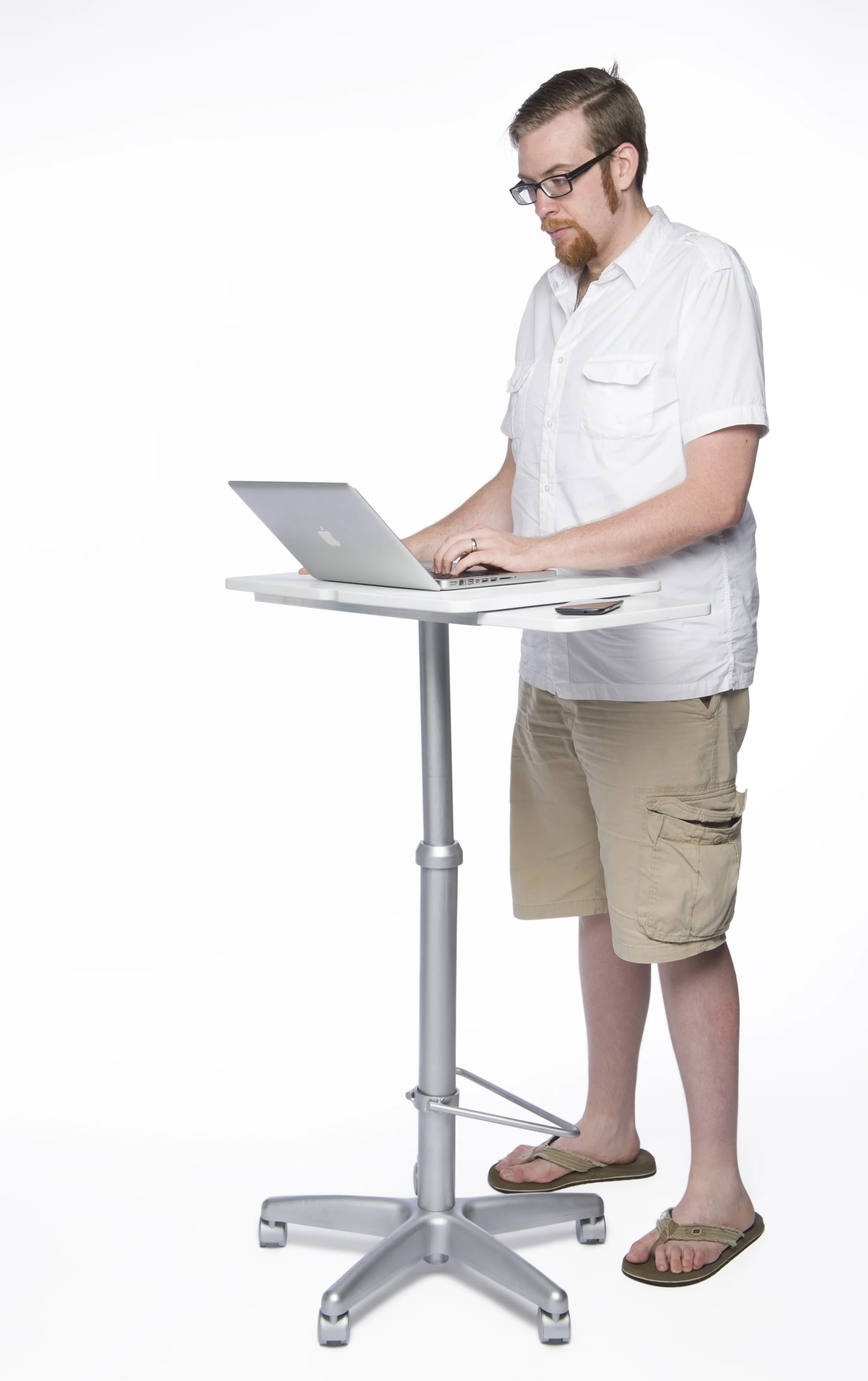 Model set to full height during test