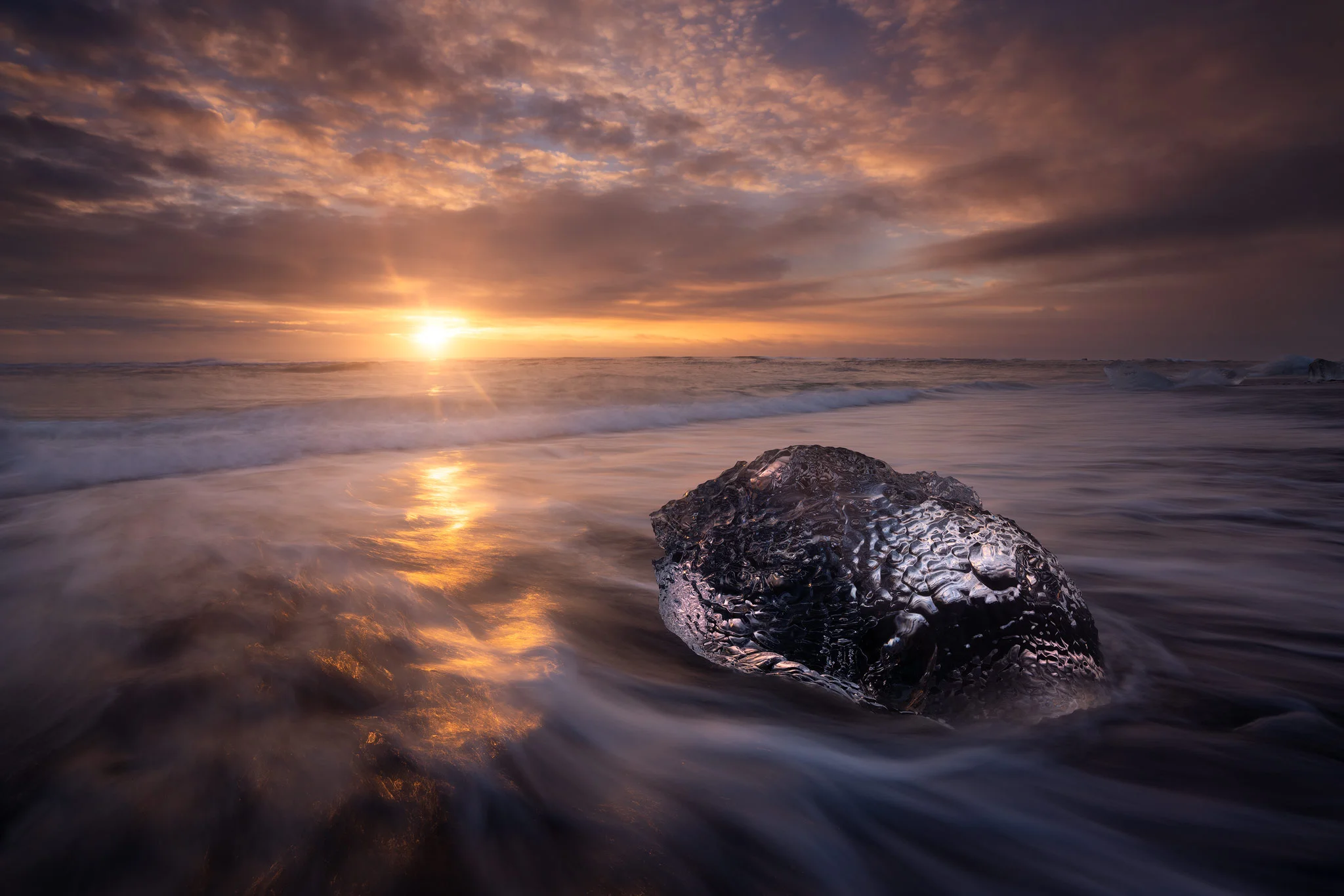 Icelandic Iceberg sunrise