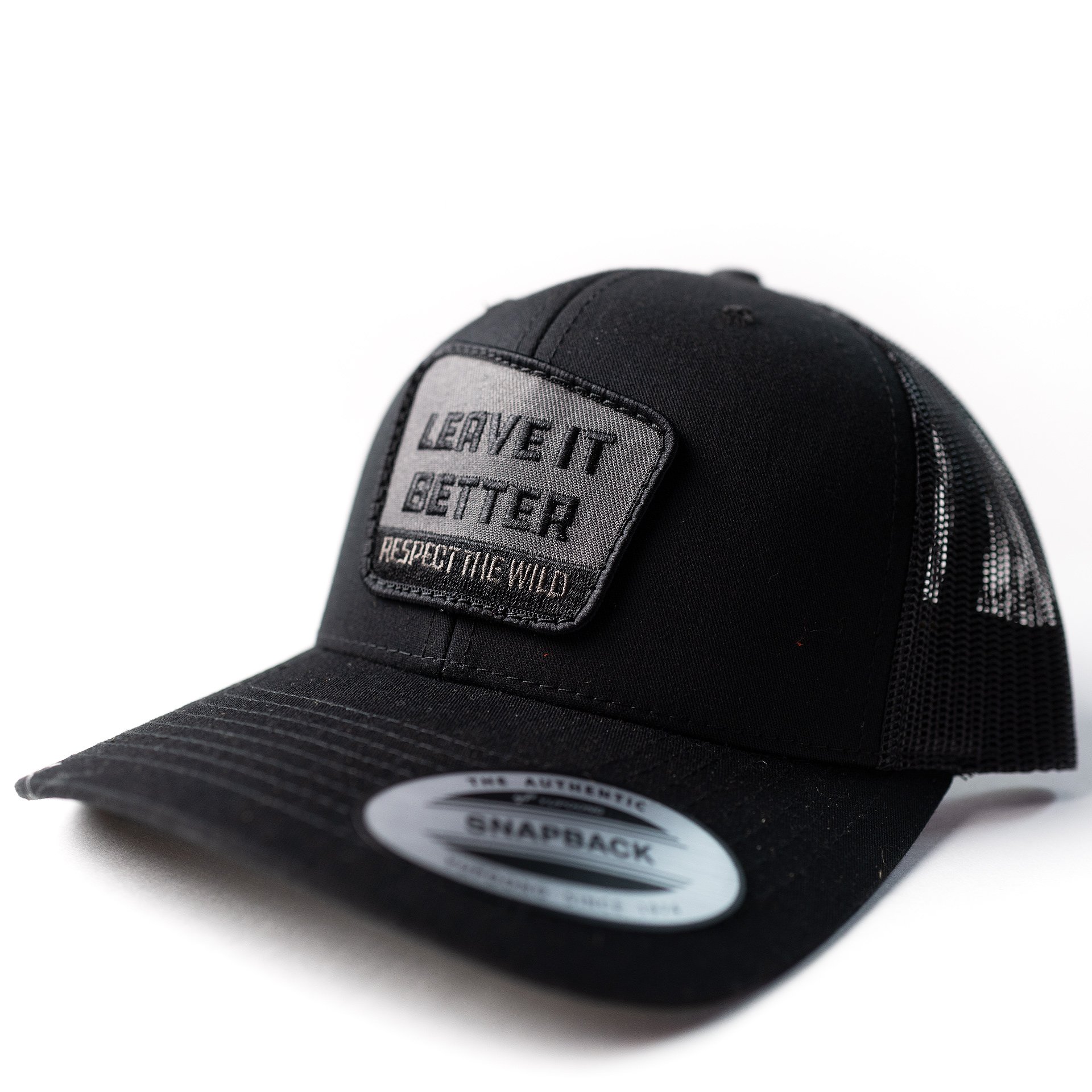 Leave it Better -Black Trucker Snapback
