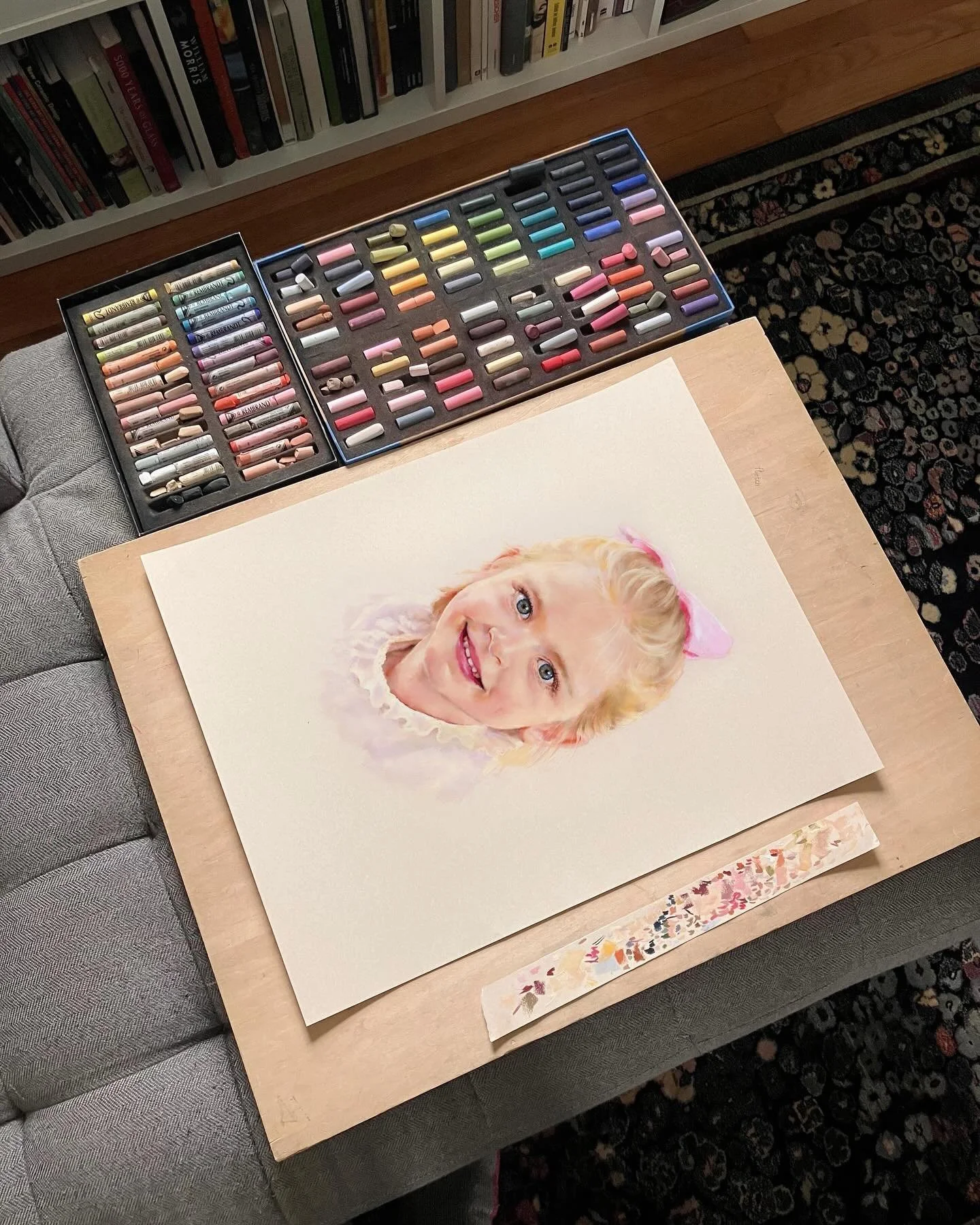 Every time I start a portrait I mean to record some process vids, but I&rsquo;m always scared I&rsquo;m going to&hellip; idk, jinx it? Like if I go through the trouble of setting up a camera it&rsquo;ll wind up being the worst drawing ever? Also you&