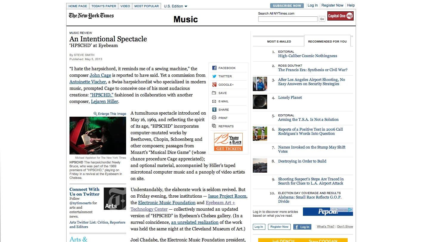   New York Times Review  