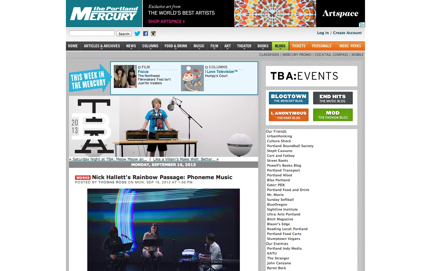   Portland Mercury Review  