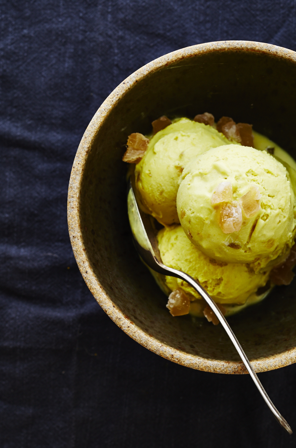 Turmeric & Candied Ginger Ice Cream (GF, V+)