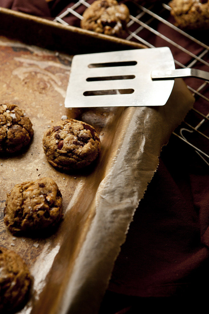 Salted Butterscotch & Chocolate Chip Cookies (GF, V)