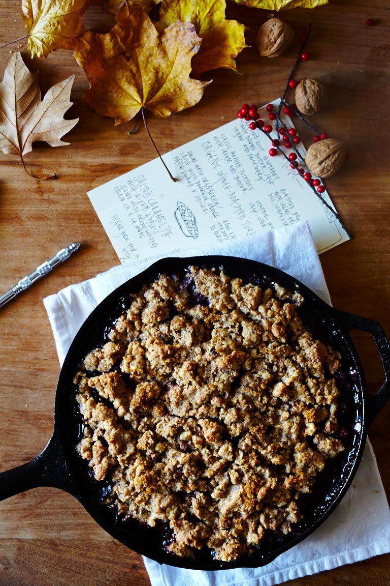 Mixed Berry & Sweet Cherry Crumble w/ Walnuts (GF)