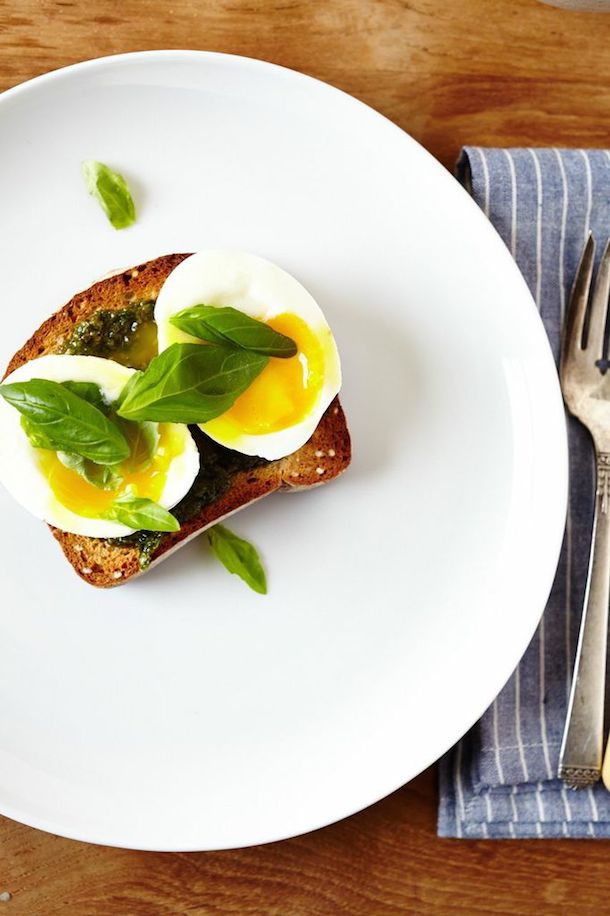 Pesto & Soft-boiled Egg Toast (GF, V)