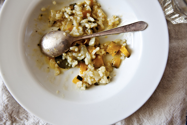 Pumpkin Risotto with Sage & White Wine (GF, V)