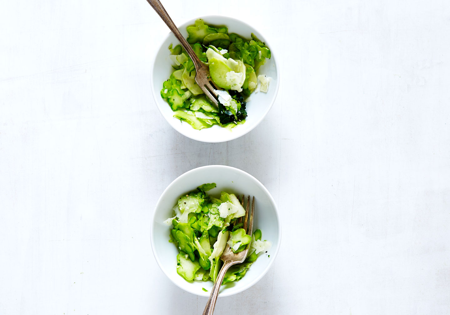 Shaved Broccoli Stem Salad, Lemon, Pecorino (GF, V)