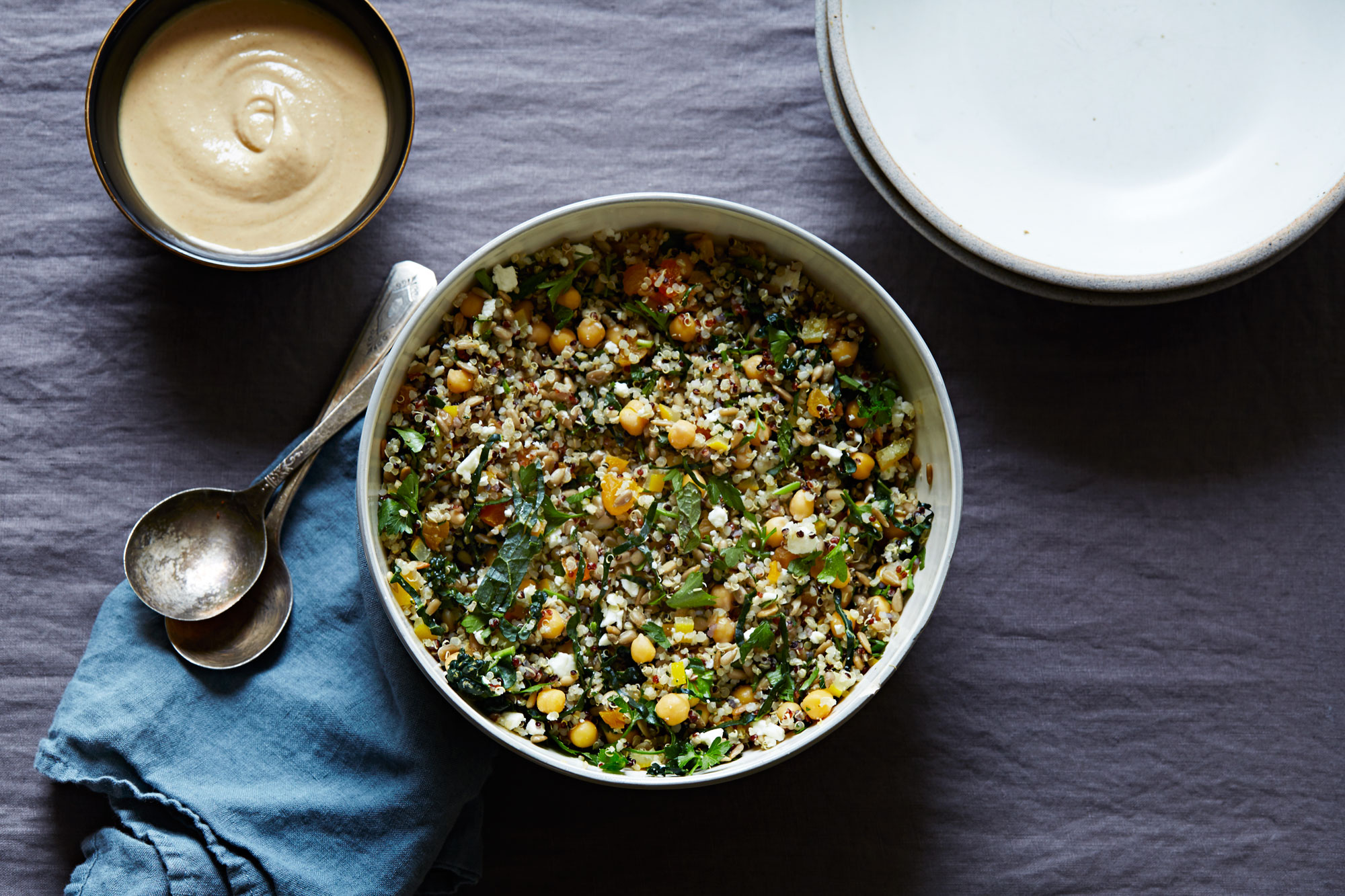 Preserved Lemon Grain Bowl w/ Tahini MisoDressing (GF, V)