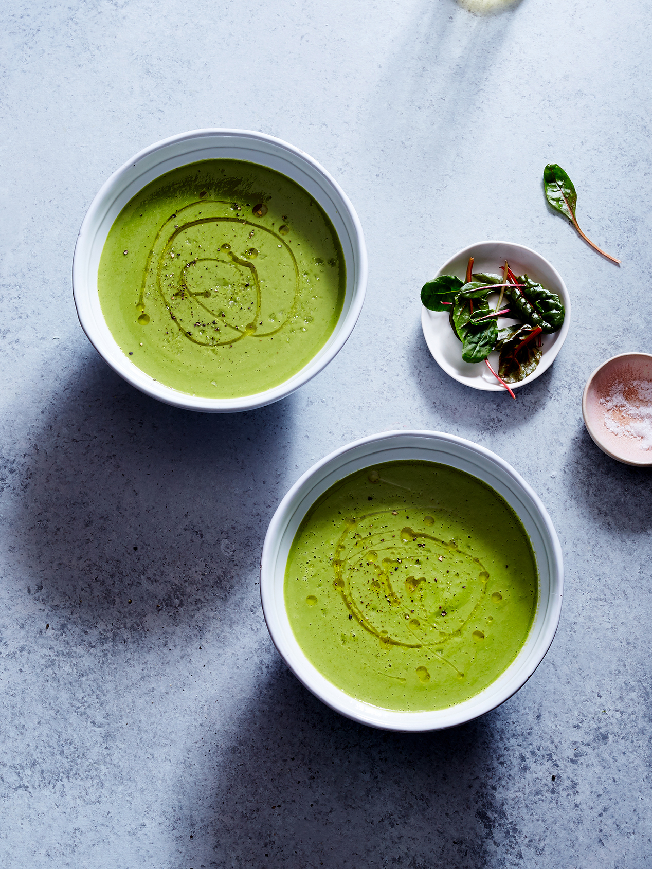 Bright Green Pea & Coconut Soup (GF, V+)