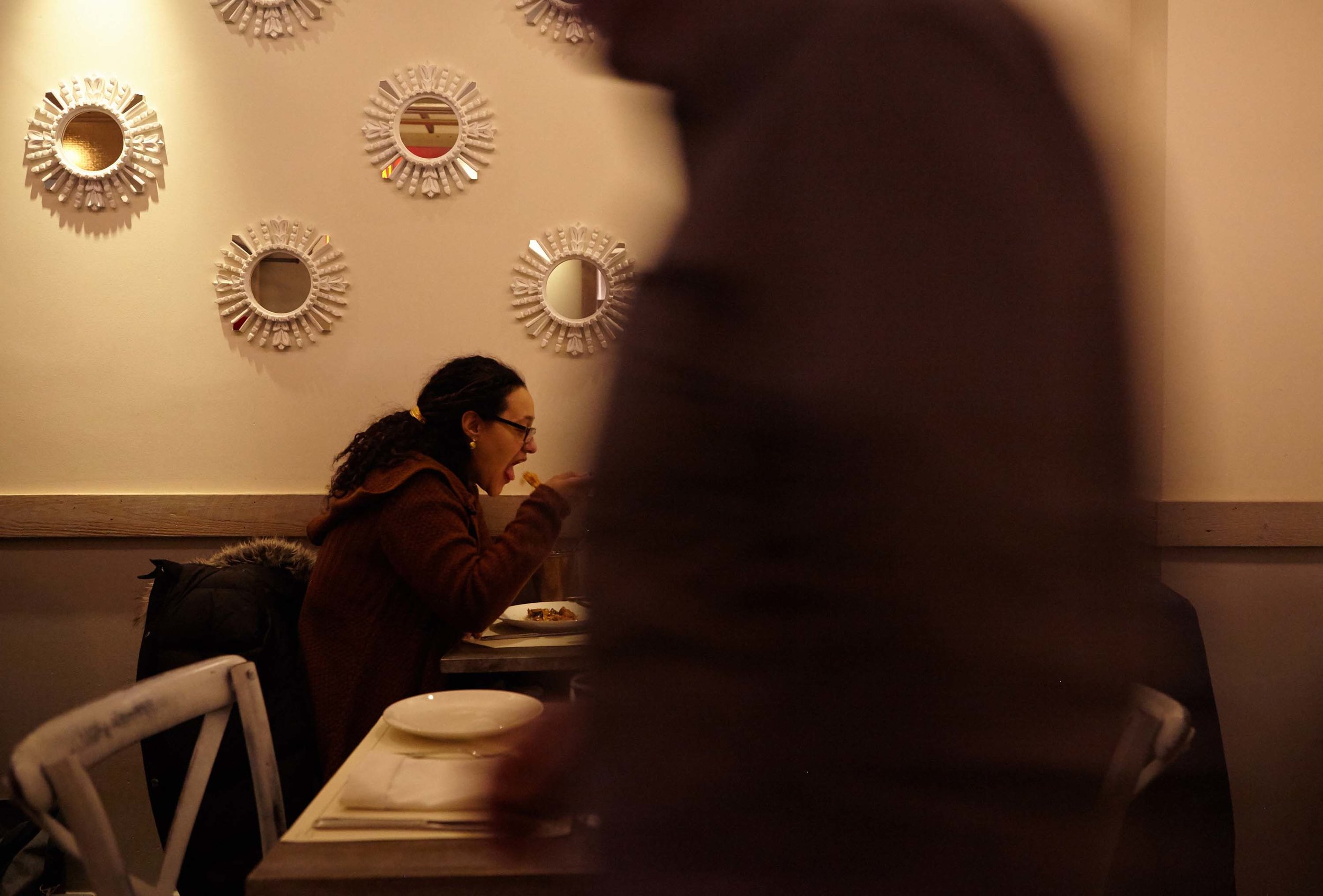 Patrons at Sahib reatuarant.