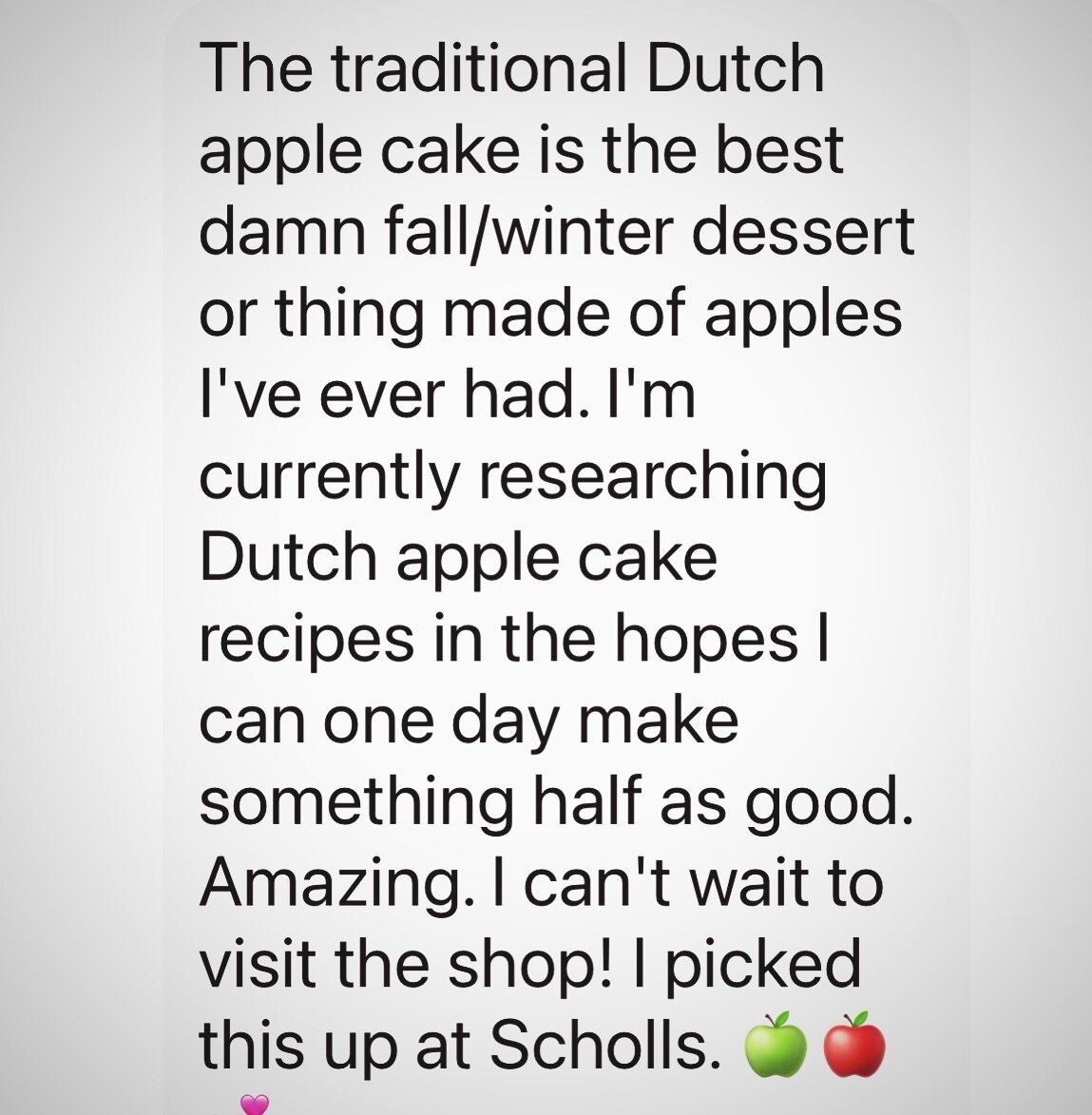 Thank you for the kind words ☺️ 

The deliciousness of this cake just might have something to do with one &ldquo;secret ingredient&rdquo;&hellip;. 
.
.
.
.
Okay, okay, okay&hellip;
@schollorchards apple cider 😉