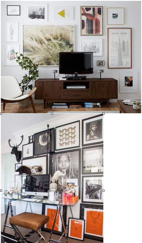 - top photo in a room designed by Emily Henderson / bottom photo originally posted on theaestate