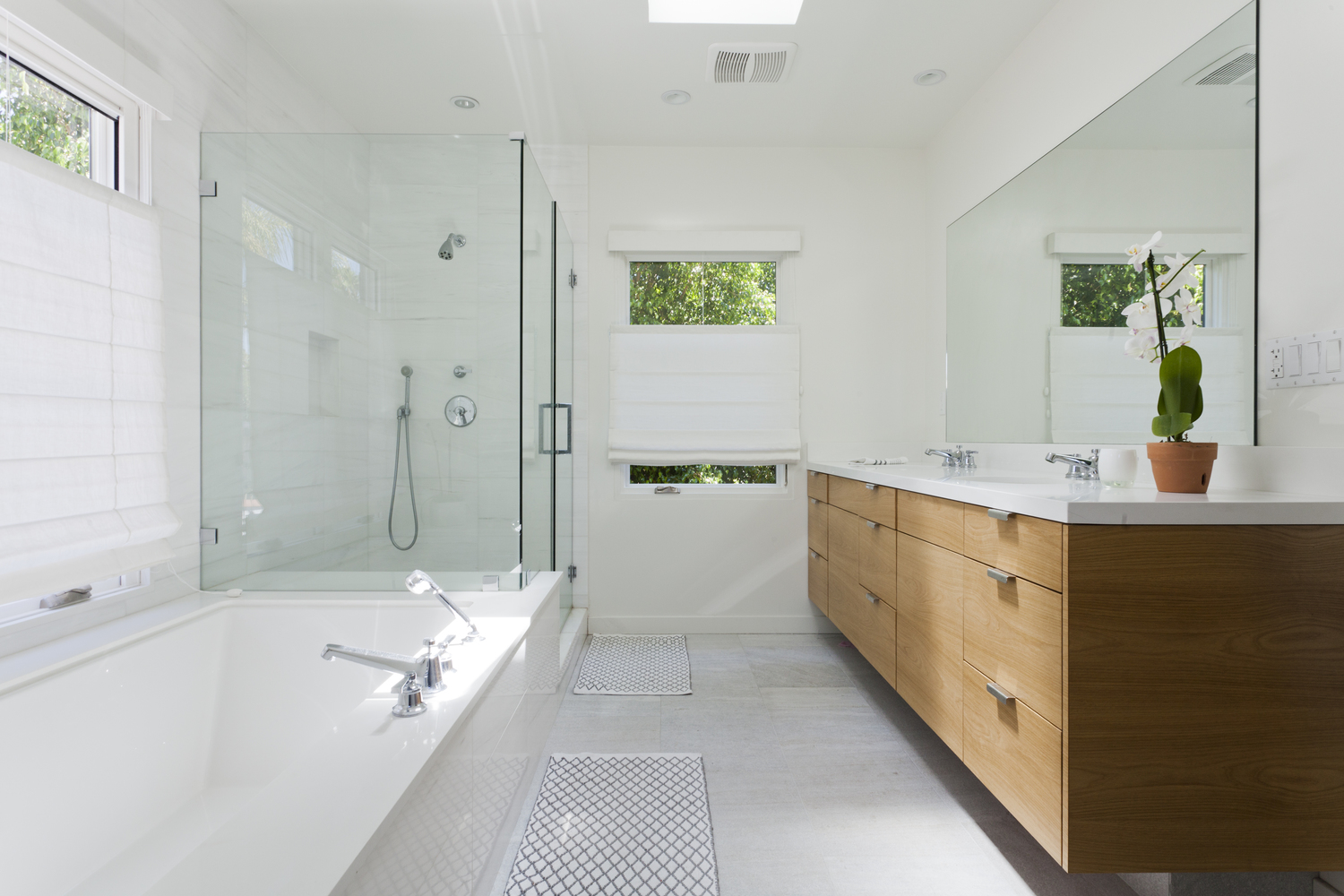 AFTER - This is the new master bathroom on the new second floor. - photo by Heather Culp