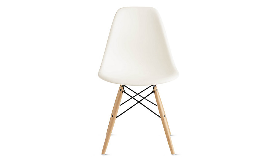 DWR - Eames® Molded Plastic Dowel-Leg Side Chair (I have these and LOve them, but no, I don't enjoy sitting in them for hours on end).