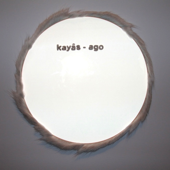   kayas-âgo: A. Malbeuf, 24" diameter.&nbsp;Photo: Kelly Henson.  