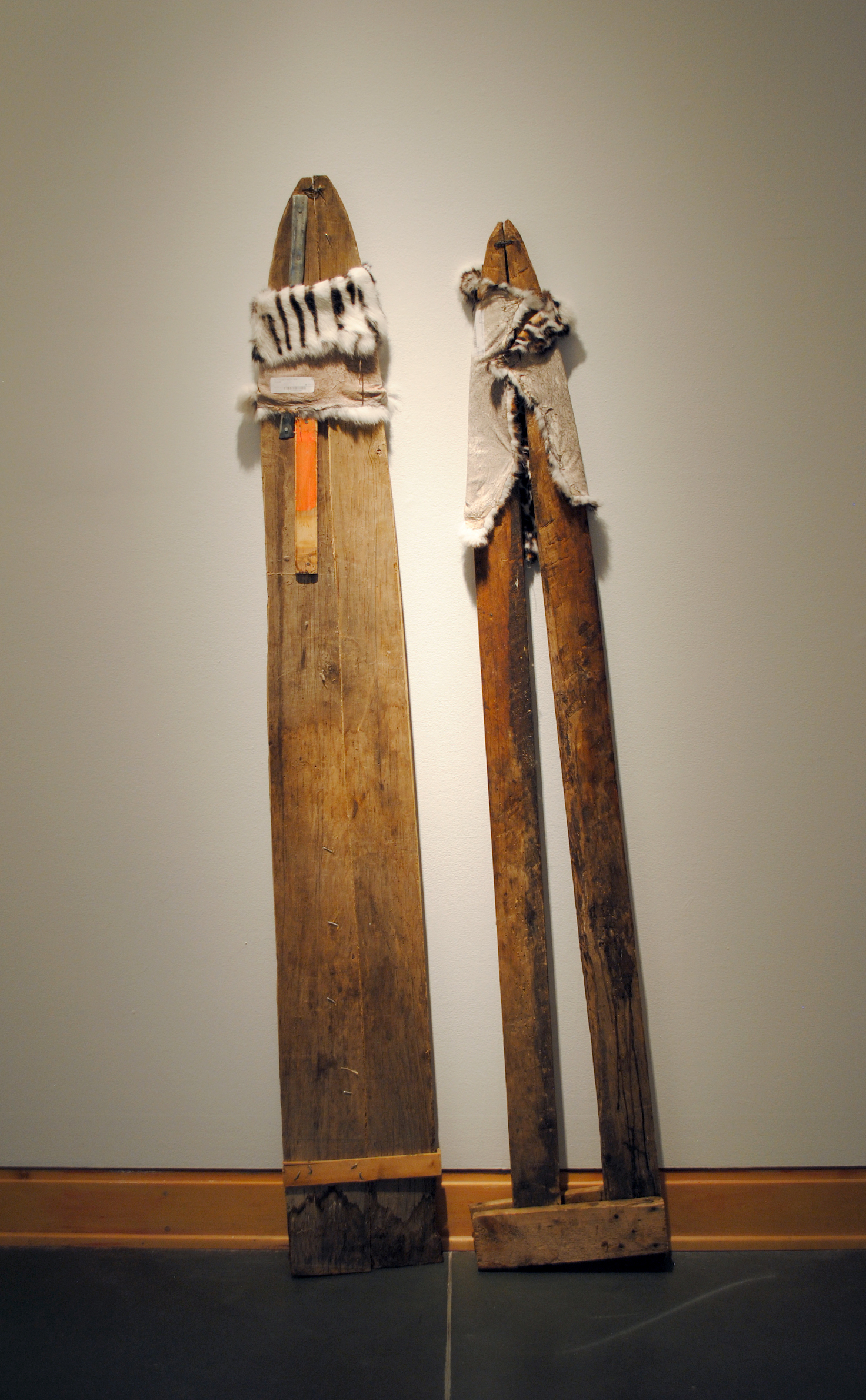  Stretch, inherited objects (coyote fur stretchers) and rabbit fur, 2017 