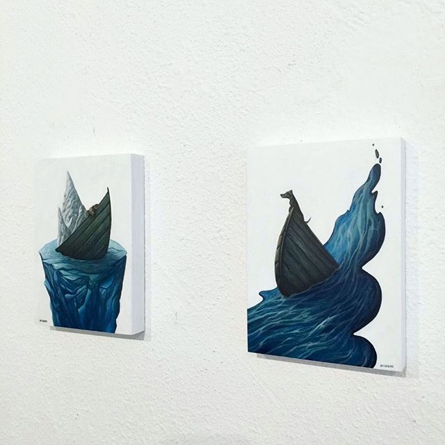 &quot;Hans&quot; &amp; &quot;Harlo&quot; available through @flowerpeppergallery or at flower-pepper.com #grahamcurran #flowerpeppergallery