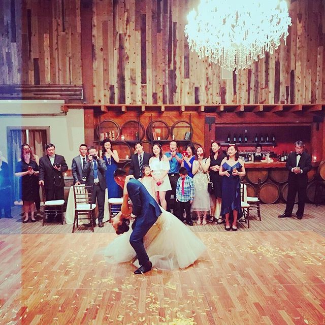 Gorgeous dip from Yenting and Michael&rsquo;s wedding last week! #takemyleadla #wedding #tango #dancer #love #passion