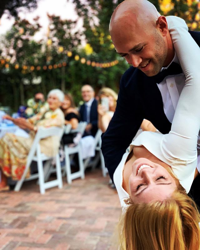 Nothing better than a gorgeous dip to celebrate nuptials! #takemyleadla #firstdance #wedding #weddingdance  #dance #dip