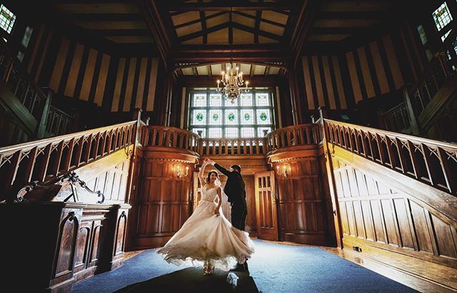 Absolutely magnificent shot of Ash and Renee gracing this gorgeous venue with their elegant dancing! #takemyleadla  #wedding #firstdance #dancer #bride #groom #elegance