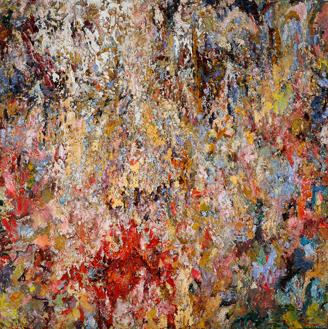   Banana Split, &nbsp;2014  oil on wood  48x48" 