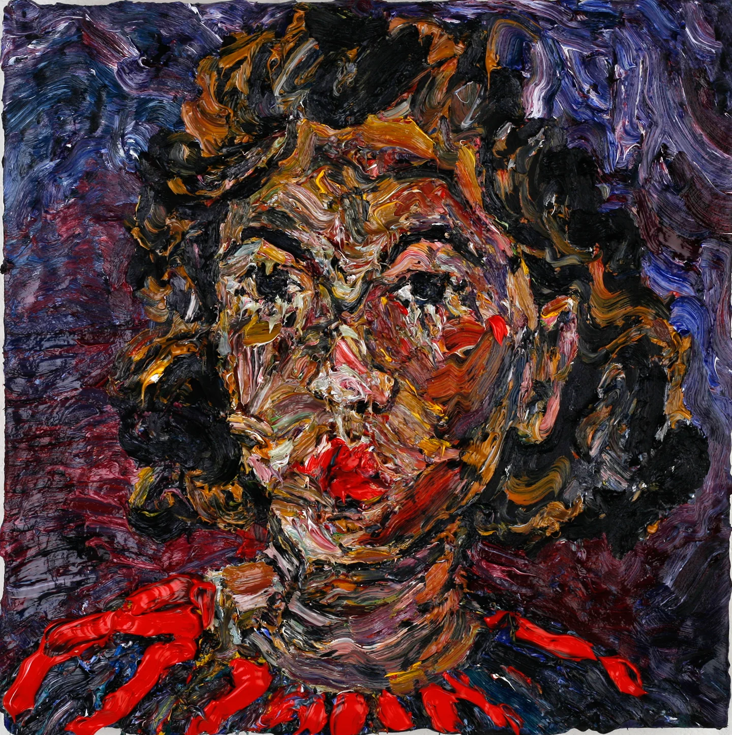   Black Cherry, &nbsp;2014  oil on wood  12x12" 