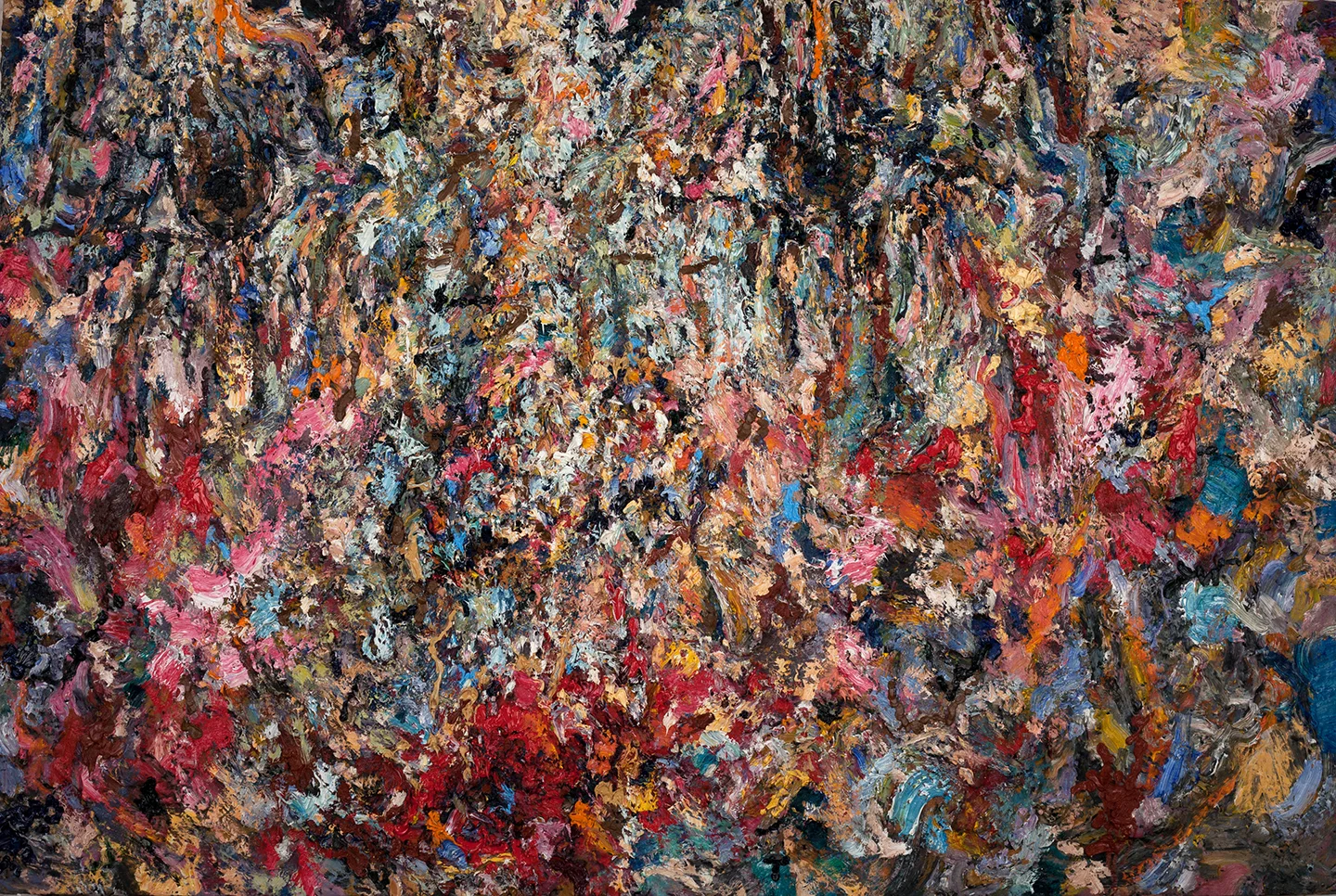   Bright Stones,&nbsp; 2015  Oil and plaster on wood  48x72" 