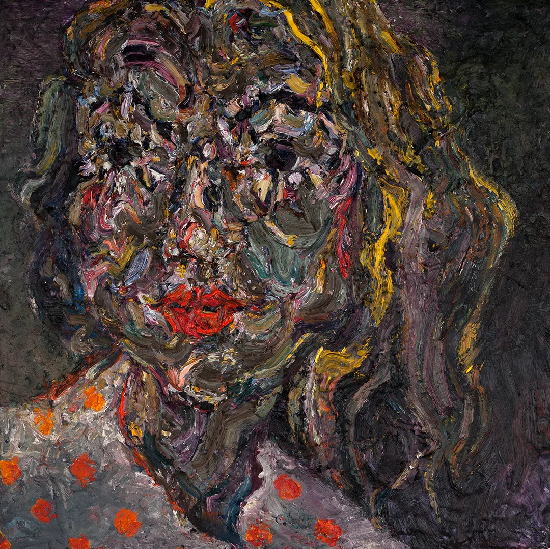   Nights and Days,&nbsp; 2015  Oil and plaster on wood  36x36" 